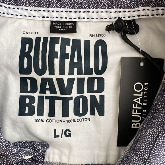❤️Last Chance Buffalo David Bitton Sambers floral button down shirt size L - Picture 5 of 7